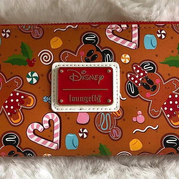 Disney Loungefly Mickey and Minnie Gingerbread Wallet - Picture 4 of 5